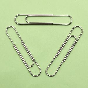 맞춤 디자인 100개 78mm 대형 금속 종이 클립 학교 문구 세트 사무실 바인딩용 강력하고 내구성 있음 - Product Image 5