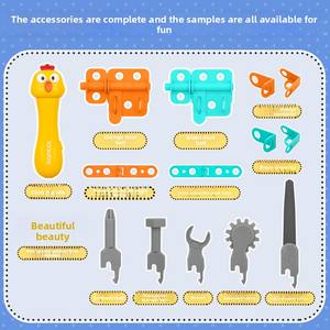 Montessori Crianças Educacional DIY Assembleia Set-Kit de Ferramentas de Engenharia com Parafuso/Porca Construção Ferramenta Define Mão-Olho Coordenação - Product Image 4