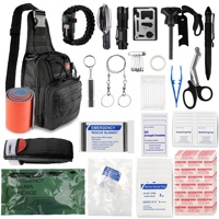 Sac à dos d'urgence, sac de premiers secours, survie en cas de catastrophe hivernale, carte de kit tactique avec pelle de camping pour le camping en plein air