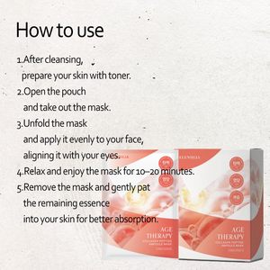 Masque en tissu Elensilia Age Balance, 25 unités, coton, 120g, hydratant, lissant, pour tous types de peaux (Vita Glutathion) - Product Image 6