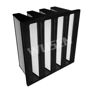 Light Weight Small Resistance Hepa Plastic V Bank Air Filter