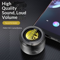 Haut-parleur pour téléphone portable, batterie intégrée de 200 à 500 mAh, prise audio en plastique de 3,5 mm, haut-parleur externe portable pour MP3 (5 à 10 heures)
