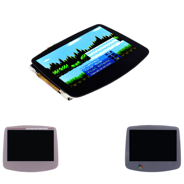 Hispeedido for IPS LCD V5 Laminated Drop-In 720X480 Backlit Retro Pixel Kit Repair Parts for Game Boy Advance