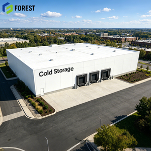 Refrigerated Warehouse Building High Strength Iron Agricultural <b>Plant</b> Seismic Resistant Professional Grade - Product Image 1