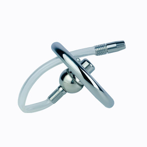 FRRK BDSM Sex Toy Cage de <span class=keywords><strong>chasteté</strong></span> avec cathéter urétral en métal en acier inoxydable serrure masculine pénis cage de coq pour hommes avec <span class=keywords><strong>ceinture</strong></span> - Product Image 5