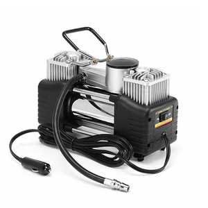 Compresor de Aire de Doble Cilindro de Metal Más Vendido en <span class=keywords><strong>2022</strong></span>, Compresor de Aire para Automóvil de 12 V CC, Inflador Digital para Motocicleta, Bomba para Neumáticos de Bicicleta - Product Image 2
