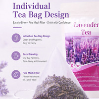 Sachets de thé personnalisés 2g*30, thé à la lavande, sachets de thé pyramidaux, fleurs de lavande séchées naturelles, tisane, mélanges de tisanes