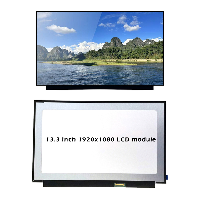 Kingtech OEM Ultra Thin 13.3 Inch 1920x1080 IPS 2K LCD Panel 3mm Depth Portable Outdoor 1000Nits High Brightness Display