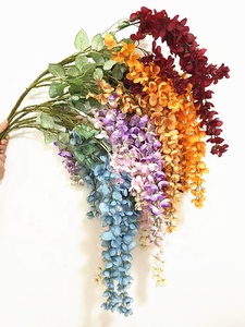 ดอกวิสเทอเรียประดิษฐ์ทำมือรูปดอกไม้6สายต้นอาบน้ำสีทองผ้าไหมสำหรับวันแม่วันคริสต์มาสกลับไปโรงเรียน - Product Image 2