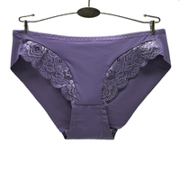 Sous-vêtements pour femmes, culottes en dentelle sexy en nylon pour femmes, culottes sans couture à taille basse pour femmes