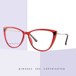 Montures de lunettes œil-de-chat TR87100 pour femmes, anti-lumière bleue, monture intégrale, TR90 léger, design papillon, verres en acétate. - Product Image 3