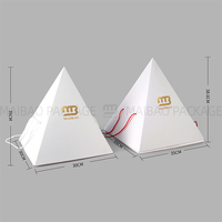 Premium klassische Mini Pizzen Catering Pyramide Lebensmittel verpackung Brot kasten Lebensmittel Brunch maßge schneiderte bedruckte Boxen zum Mitnehmen Weide box