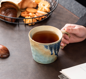 Mug à café en céramique fait main de style vintage, compatible micro-ondes, réutilisable, <span class=keywords><strong>cadeau</strong></span> d'affaires, utilisation à domicile ou au bureau, fabriqué au four - Product Image 3