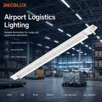 Luminaire LED sans scintillement à optique de précision, éclairage industriel pour aéroport et entrepôt de fret