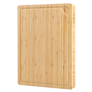 Bamboo cutting board, thickened for home use, popular <b>kitchen</b> cutting board, double-sided rolling board, durable and resistant - Product Image 5