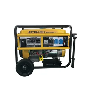 Astra coreia gerador elétrico, gerador de gasolina 5kw 5kva 5000 w 5.5kw