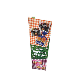 사용자 정의 로고 슈퍼마켓 접이식 판지 POP 스낵 디스플레이 랙 스탠드 판지 POS 식품 바닥 소매 디스플레이 스탠드 - Product Image 4