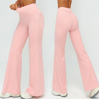 Pantalon de yoga à jambes larges pour femmes, taille haute, évasé, décontracté, nouvelle couleur, vêtements de course, d'exercice, de danse, de gym, d'entraînement, de fitness