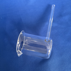 Bécher en <span class=keywords><strong>quartz</strong></span> à long manche - Résistant aux hautes températures et à la corrosion, matériaux semi-conducteurs personnalisables pour composants électroniques - Product Image 5