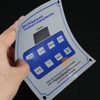 Autocollants givrés personnalisables en PVC sérigraphiés pour panneaux de commande, formes variées, autocollants adhésifs pour étiquettes d'avertissement d'équipements industriels