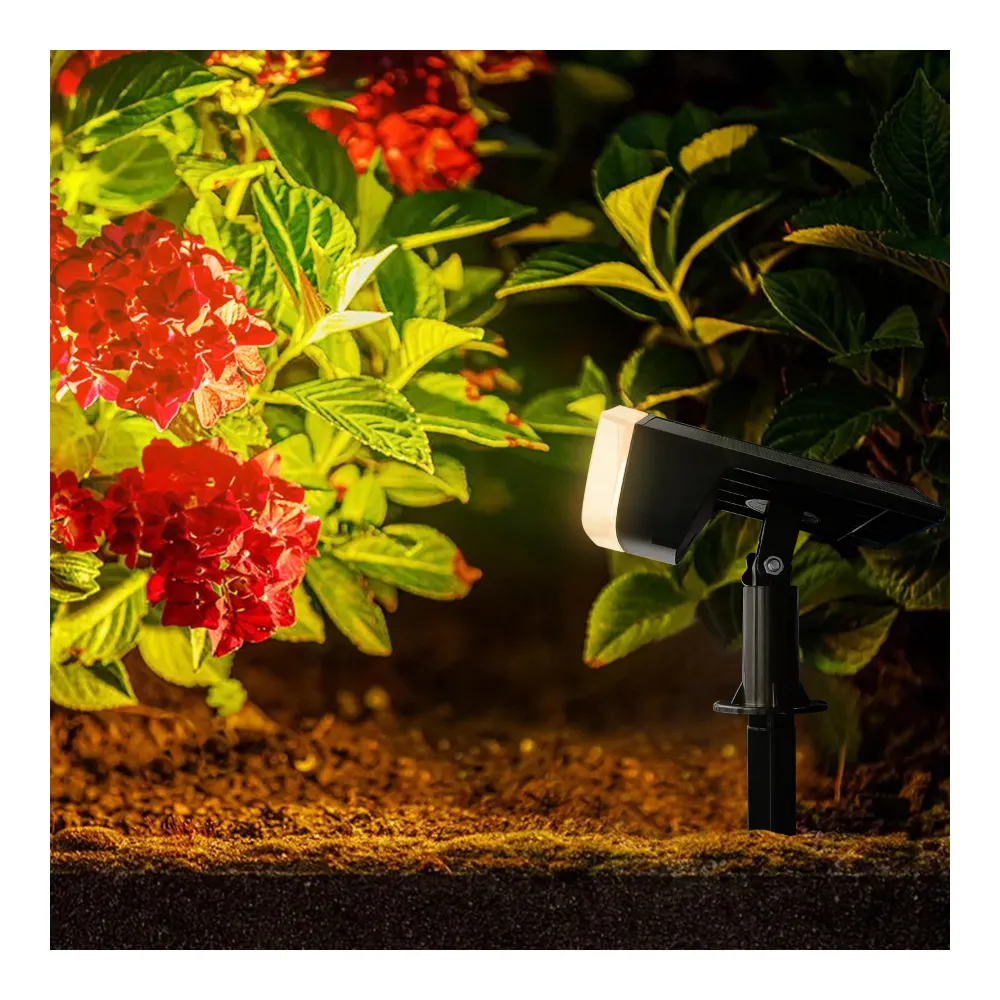 옥외 IP65 는 무선 LED 태양 에너지 조경 반점 빛 지상 잔디밭 보도 밝은 LED 정원 태양 빛을 방수 처리합니다