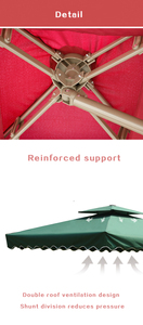 <span class=keywords><strong>Parasol</strong></span> Cantilever Carré Géant en Fer 2,5M 2,2M pour Extérieur, Terrasse, Jardin, Café, Salons Commerciaux et Événements - Product Image 5