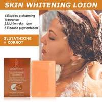 Sérum Naturel Bio à la Carotte et Vitamine C, Lait Corporel Éclaircissant Anti-Âge, Crème Visage Anti-Rides et Savon, Ensemble Soin de la Peau
