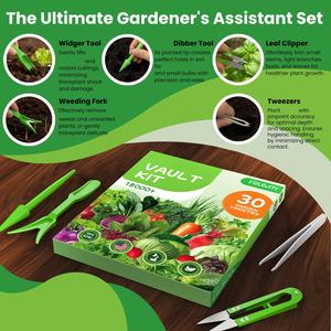 Pack <span class=keywords><strong>de</strong></span> 30 variétés <span class=keywords><strong>de</strong></span> semences anciennes, 18500+ sacs <span class=keywords><strong>de</strong></span> culture en fibres végétales non-OGM, écologiques, tomates, jardin d'intérieur, hydroponique, intérieur/extérieur - Product Image 4