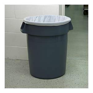 Rouleaux de sacs poubelles industriels sans noyau Boardwalk Z6640VNKR02, 33 pouces x 40 pouces, 33 gallons, 16 microns, haute densité, usage commercial - Product Image 6