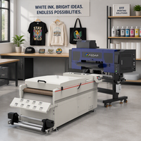 Imprimante FEDAR 60CM DTF pour T-shirts avec 4 têtes I3200 et Shaker Dryer Machine d'impression textile numérique pour vêtement