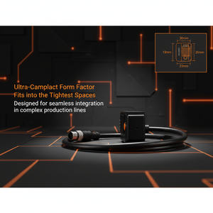 Lecteur de codes-barres compact Hikrobotics ID2000 avec câble M12, 20 ips haute vitesse pour la logistique et la fabrication - Product Image 4
