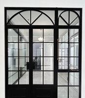 Ventana Abatible de Aluminio Curvado Moderno y Personalizable, Vidrio Templado, Aislamiento Térmico, Diseño Arqueado Elegante