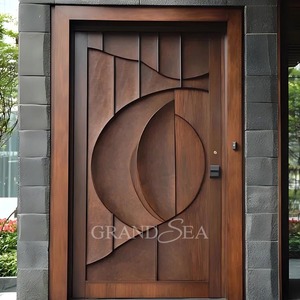 <span class=keywords><strong>Porte</strong></span> <span class=keywords><strong>d</strong></span>'<span class=keywords><strong>entrée</strong></span> blindée moderne en acier de haute qualité pour l'extérieur, motif bois, sécurité antivol, à vendre - Product Image 2