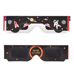Lunettes d'éclipse solaire personnalisées avec logo, certifiées CE ISO, lunettes de protection solaire sûres, lentilles PET pliables pour cadeaux promotionnels - Product Image 4