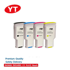 Yelbes 728 130ml/300ml F9J68A Encre compatible de qualité supérieure pour cartouche Garantie de <span class=keywords><strong>24</strong></span> mois pour les imprimantes <span class=keywords><strong>HP</strong></span> <span class=keywords><strong>Designjet</strong></span> T730/<span class=keywords><strong>T830</strong></span> - Product Image 1
