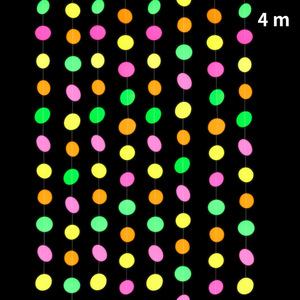 Forniture per feste al Neon Uv nappe bandiera triangolo bagliore nella luce nera decorazioni appese per feste - Product Image 1