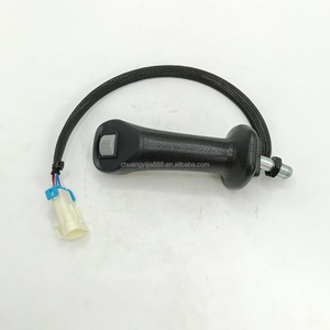 337 Right Joystick Handle Grip With Single Button 6 Pin <b>Plug</b> Skid Steer Control <b>Rubber</b> Grip Right Control Handle <b>Rubber</b> Grip337 - Product Image 2