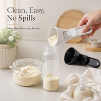 Entonnoir doseur anti-déversement pour protéines en poudre avec couvercle coulissant – Entonnoir portable pour compléments alimentaires pour bouteilles de shaker sportifs
