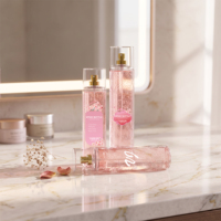 Flacon pompe cosmétique en plastique PET personnalisé de 250 ml, flacon de parfum à vaporisation fine pour le corps