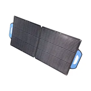 도매 가격 100 와트 접이식 스몰 사이즈 단결정 휴대용 충전기 100 w 접는 태양 전지 패널 발전소