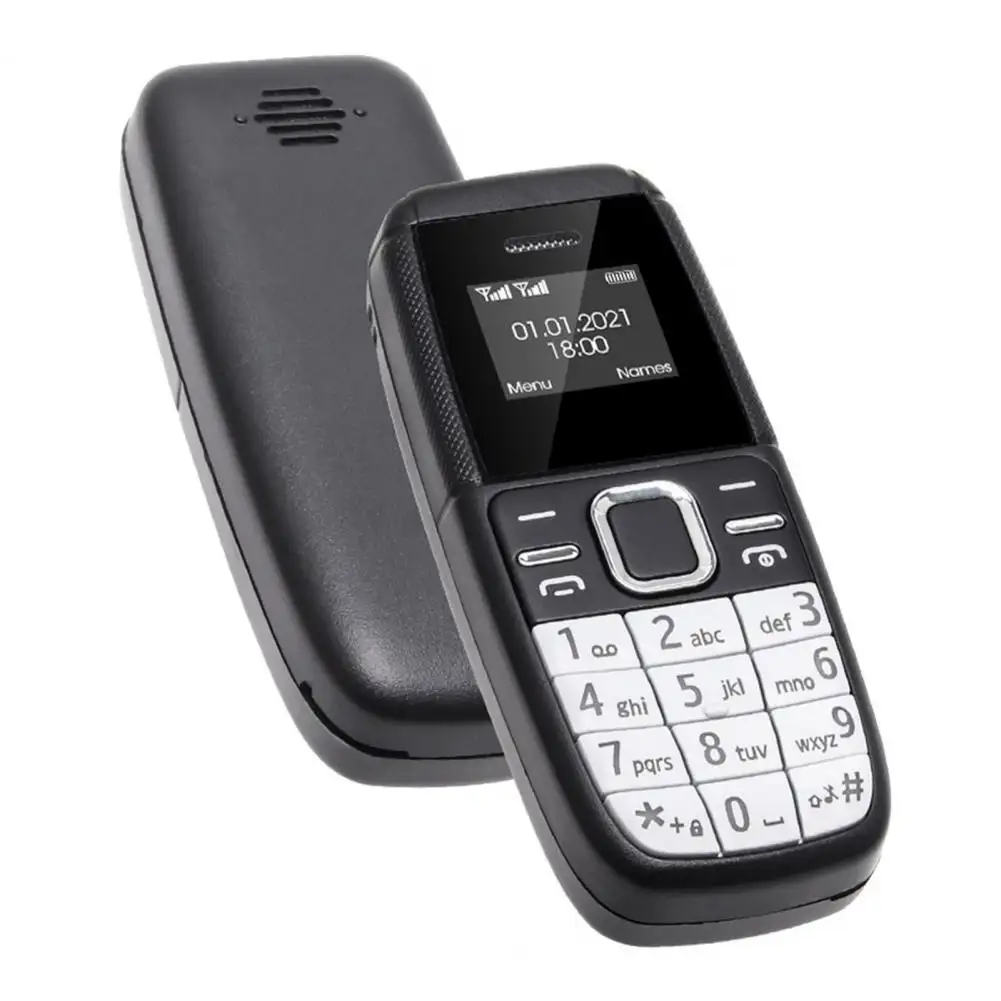 BM200 Mini tuş takımı telefon çift kartları çift bekleme kamera olmadan 0.66 inç GSM dört bant yedek küçük cep telefonu yaşlılar için