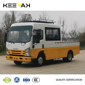 Meilleur vendeur <span class=keywords><strong>Camion</strong></span> utilitaire mini ISUZU 4x2 Camions spéciaux <span class=keywords><strong>Camion</strong></span> utilitaire ISUZU avec clôture 128 CV Prix d'usine à vendre - Product Image 2