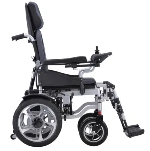 高背电动轮椅可折平适用于残疾老人轮椅电动可折叠