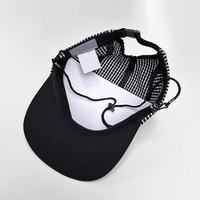 Casquette de baseball plate rétro à motif écossais, 5 panneaux, avec patch carré, personnalisable, confortable, pour la vente en gros