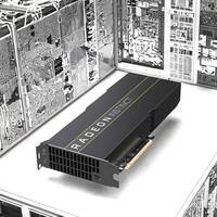 Workstation GPU Radeon MI50 32GB Original Dengan Memori Video HMB2, Komputasi Berkecepatan Tinggi, Output DP, Mesin Pembelajaran Desktop, Kipas Pendingin