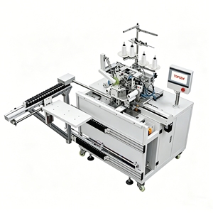 Machine à coudre multi-aiguilles à lit cylindrique TOPSEW TS-846 pour la pose de ceintures <span class=keywords><strong>élastique</strong></span>s sur boxers, slips et pantalons de yoga - Product Image 2