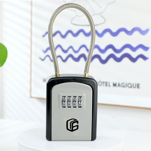 Black Steel Cable Shackle Xách Tay Mini Khó<span class=keywords><strong>a</strong></span> Chì<span class=keywords><strong>a</strong></span> Khó<span class=keywords><strong>a</strong></span> Nhỏ Hộp Ẩn Một Khó<span class=keywords><strong>a</strong></span> Sigma An Toàn Lockbox Hợp Kim Nhôm <span class=keywords><strong>Locker</strong></span> - Product Image 5