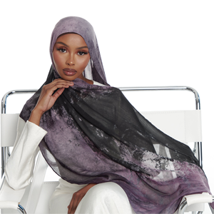 Vente chaude femmes couleur blocage imprimé Modal Hijab châle longue écharpe respirant léger multifonction traditionnel - Product Image 3