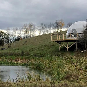 2024 tente de glamping 6M 7M 8M hiver Igloo dôme géodésique maison avec design intérieur - Product Image 5