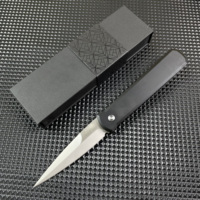 Couteau de poche pliable double à manche en alliage d'aluminium 920, couteau tactique de survie pour le camping en plein air, la chasse, l'autodéfense